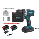 Kit Taladro Destornillador Inalámbrico Dynamo 21v 2 Baterías