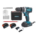 Taladro Percutor Inalámbrico Dynamo 21v 2 Baterías + Accs