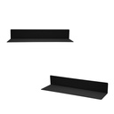 Repisa 55X15X9 cm Metal Negro DAY