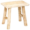 Taburete De Madera Woody Natural Atmosphera