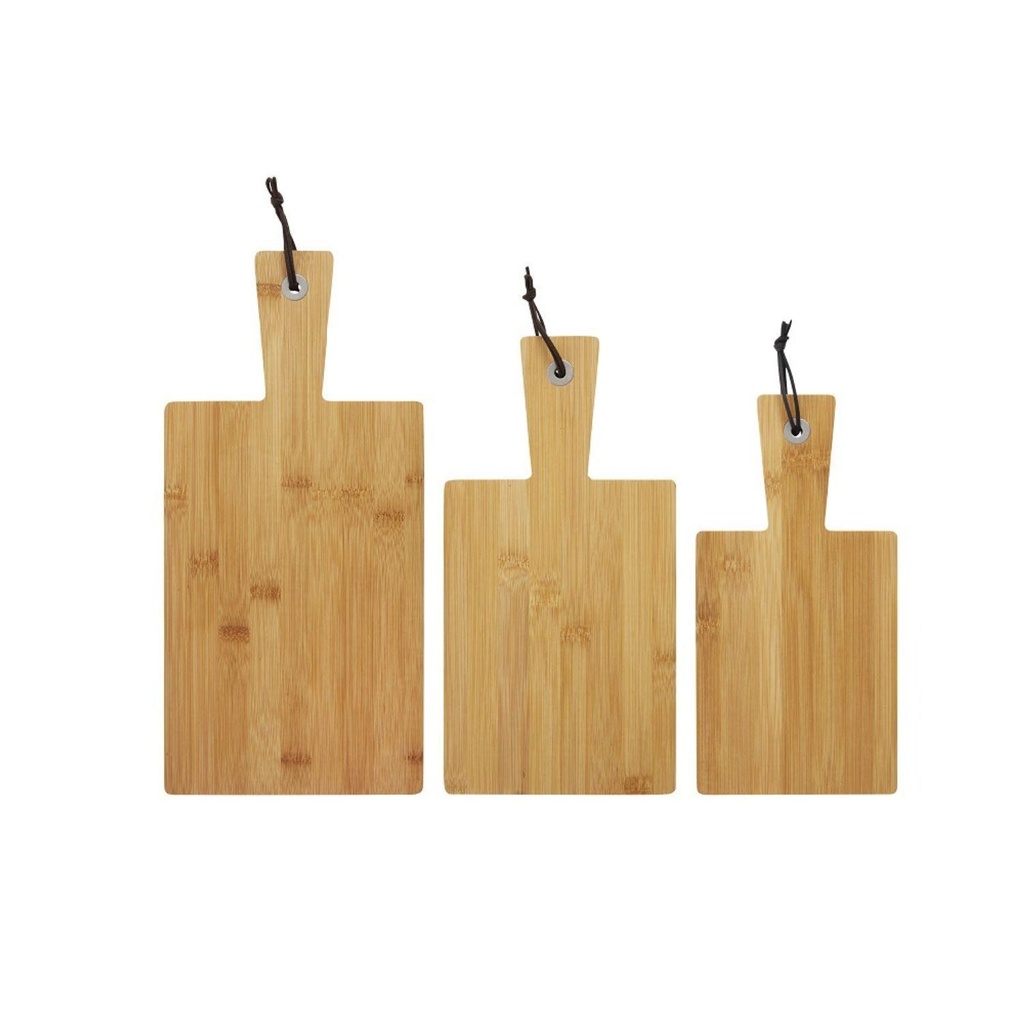 Set 3 Tablas De Cortar Bamboo Incluye Cuerda DAY