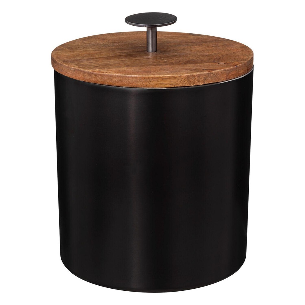 Hielera Acero Inox Con Tapa Madera Secret De Gourmet