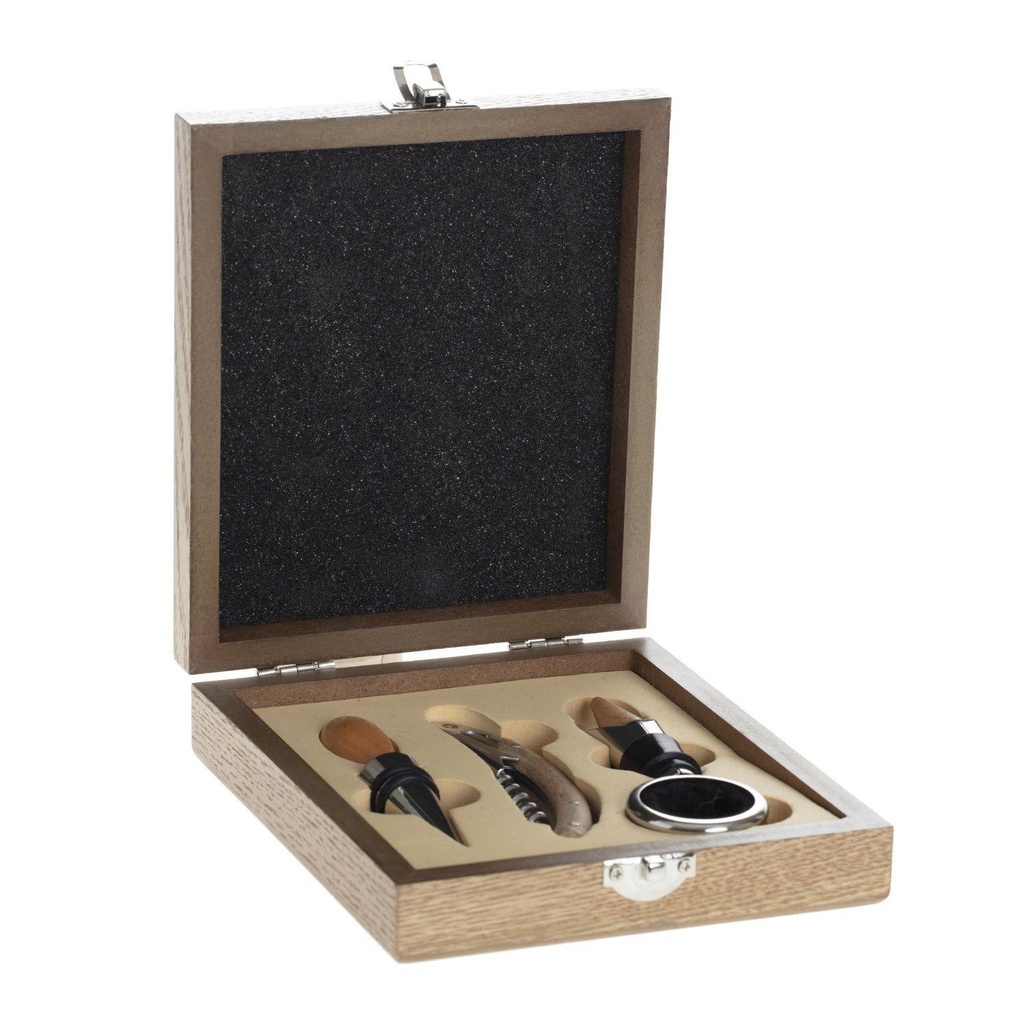 Kit De Vino 4 Piezas Con Caja SecretDeGourmet