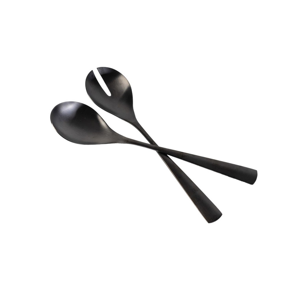 Set Ensalada Acero Inoxidable Negro DAY