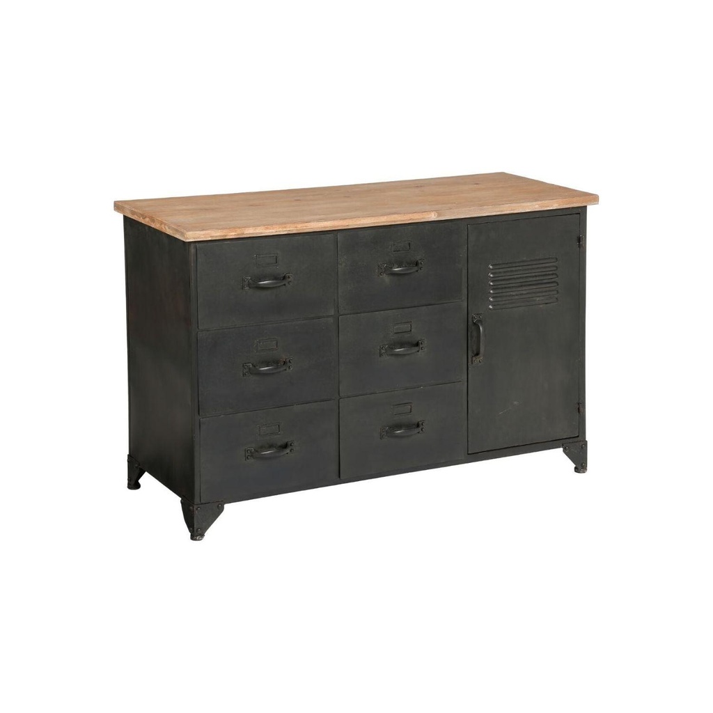 Arrimo Cierna Metal Madera 148 X 51 X 85cm Atmosphera