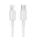 Cable De Carga USB-C a Lightning 1 Mt Blanco LEVO