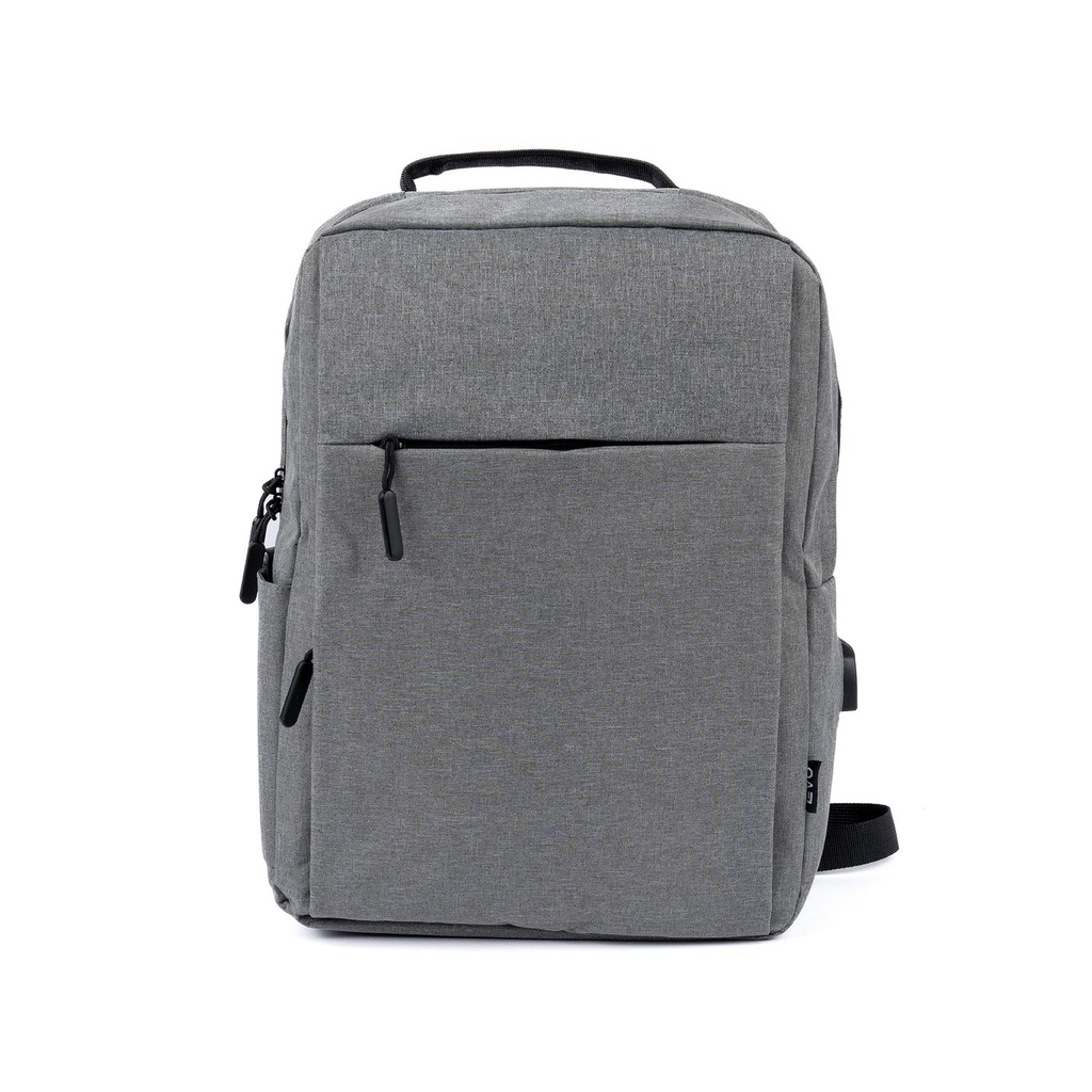 Mochila para Notebook con Puerto USB 15" Gris Levo