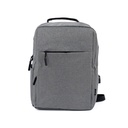Mochila para Notebook con Puerto USB 15" Gris Levo