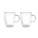 Set 2 Tazas de Vidrio Doble Pared 350 ml Simplit