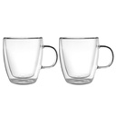 Set 2 Tazas de Vidrio Doble Pared 350 ml Simplit