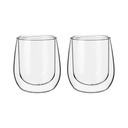 Set 2 Tazas Vidrio Doble Pared Expreso 80 ml Simplit
