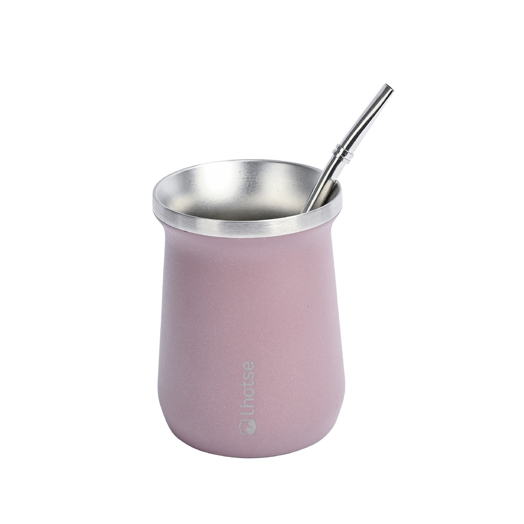 Mate Acero Inoxidable con Bombilla Lhotse Pink