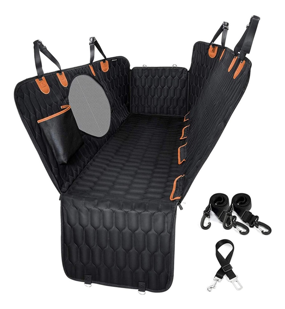 Funda Cubre Asiento de Auto Impermeable Mascotas Negra Xroad
