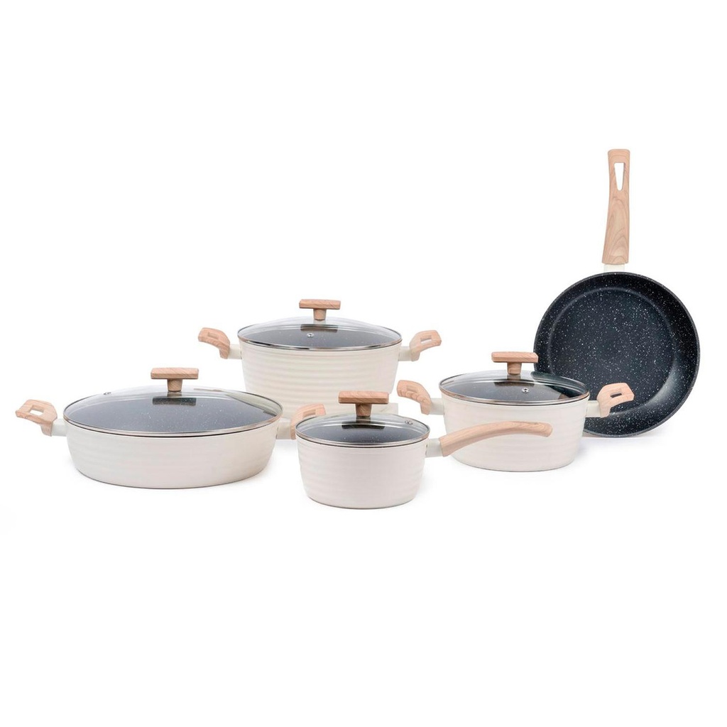 Batería de Cocina Antiadherente Savannah 9 Piezas
