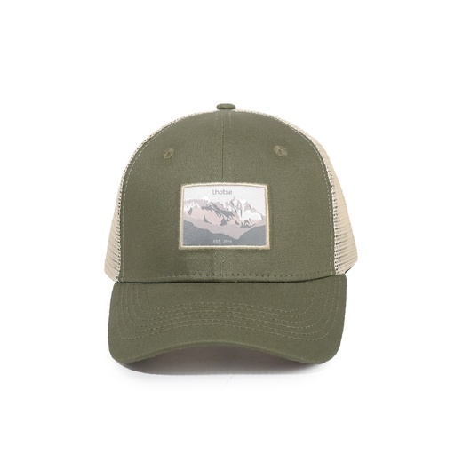 [LHJOKHIK-GR] Jockey Hike Algodón Green/Beige Unisex Lhotse