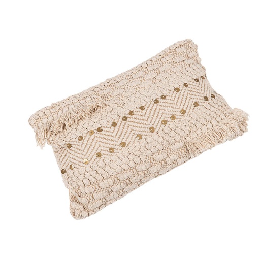 [178603] Cojín Decorativo con Lentejuelas y Flecos 30x50 cm Atmosphera