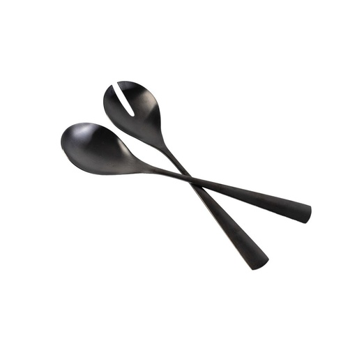 [83318] Set Ensalada Acero Inoxidable Negro DAY