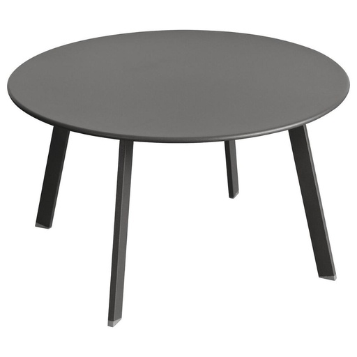[149201A] Mesa Terraza Redonda Metal Gráfito D. 50 X 45 cm Atmosphera