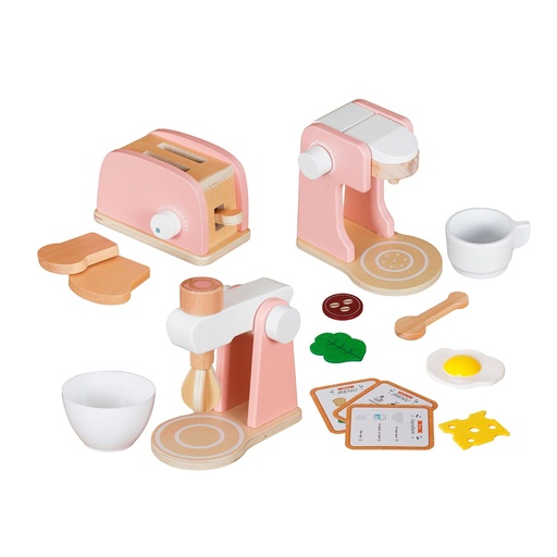 [BDELECTCOC] Juguete Infantil Mini Electrodomésticos Cocina Madera Bandú