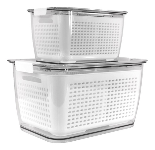 [1657222641841] Pack Organizador de Refrigerador M + L Simplit