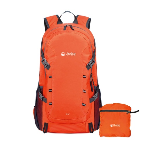 [1623703728452] Mochila Outdoor Lhotse Plegable 25Lt Naranja