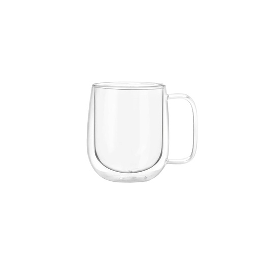 [1654207333519] Taza Mug de Vidrio Doble Pared 300 ml Simplit