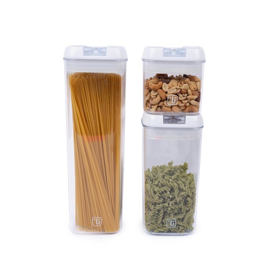 [1645629782262] Set de 3 Contenedores Herméticos Plástico Simplit