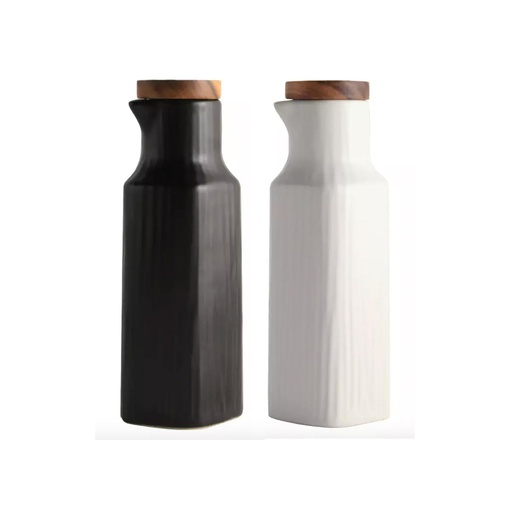 [1659989549286] Set Alcuza Cerámica 2 Piezas Cuadrada 500 ml Simplit