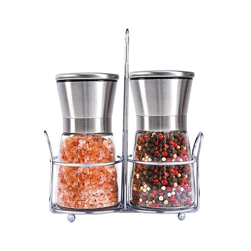 [1660858702400] Set 2 Molinillos de Sal y Pimienta Vidrio Simplit