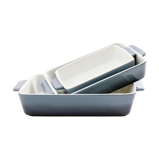 [1661872956577] Set 3 Fuentes de Cerámica para Horno Celeste Simplit