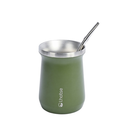 [LHMAMU-GR] Mate Acero Inoxidable con Bombilla Lhotse Green