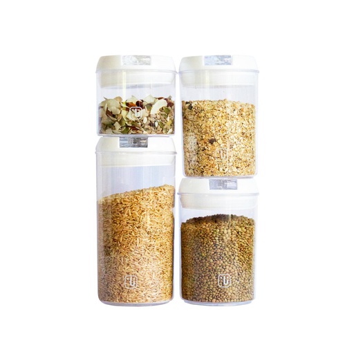 [SIMCONRED] Contenedores Alimento Herméticos Set 4 Cierre Facil Simplit