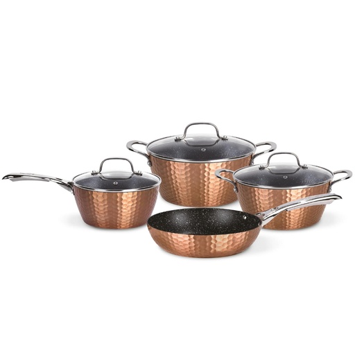 [1635956574926] Batería de Cocina Antiadherente Copper 7 Piezas Simplit