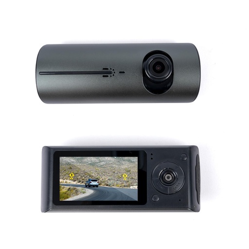 [1748316345017] Cámara De Video Camtek R300 Dvr Hd Doble Auto Gps