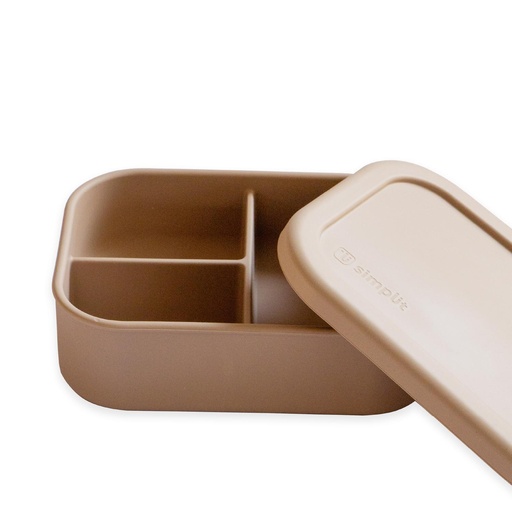[SIMTUPSILBEI] Contenedor Plástico Hermético Bento Box Beige