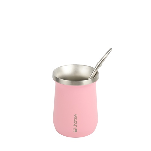 [LHMAMU-LPK] Mate Acero Inoxidable con Bombilla Lhotse Light Pink